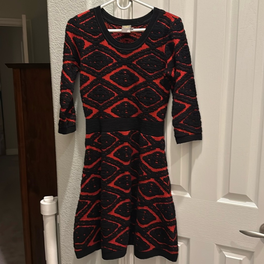A line sweater dress